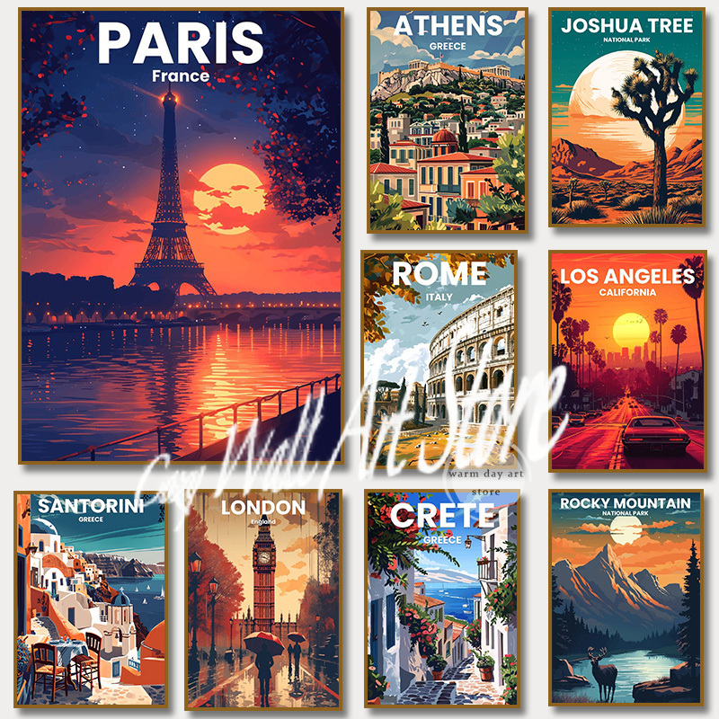 Home Decor London - Los Angeles Santorini Griechenland Rom Paris