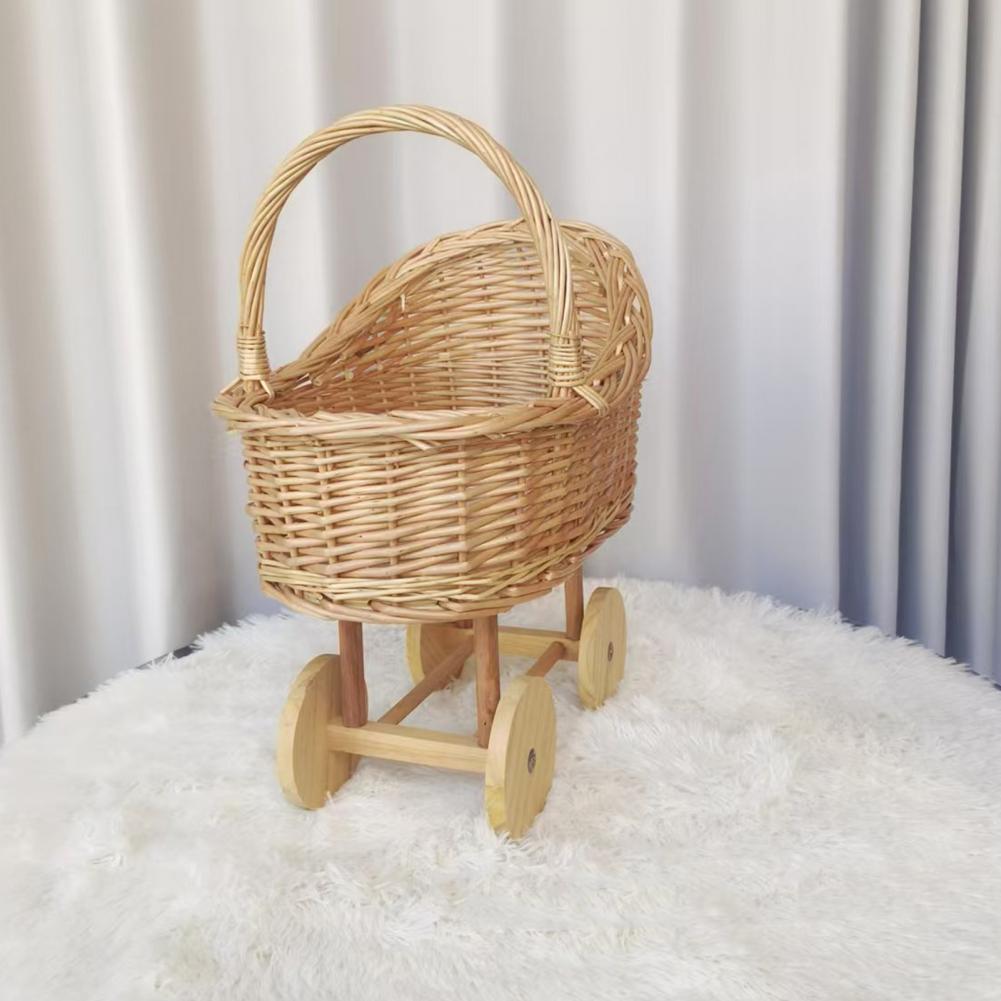 Rattan Plant Basket - Leichter Süßigkeitenkorb Feiertagsdekoration Rustikaler Rattan-Blumenkorb mit