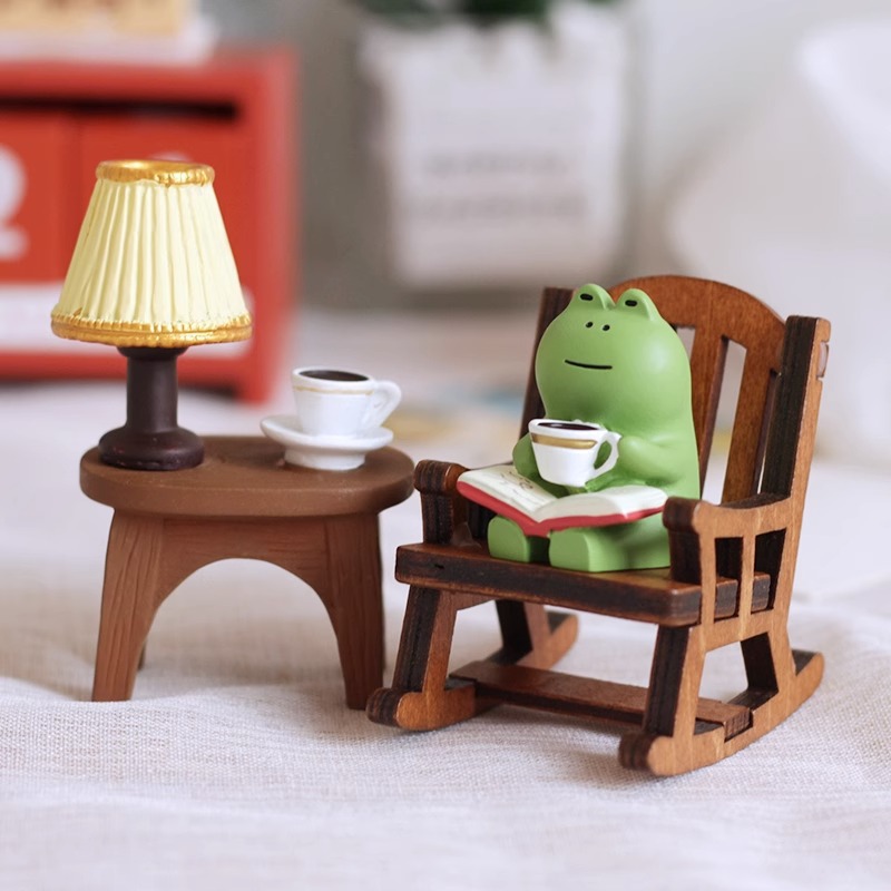 Home Decor Catalog - Niedliche Heilende Kleine Dekoration Süße Mini-Frosch-Harzfigur