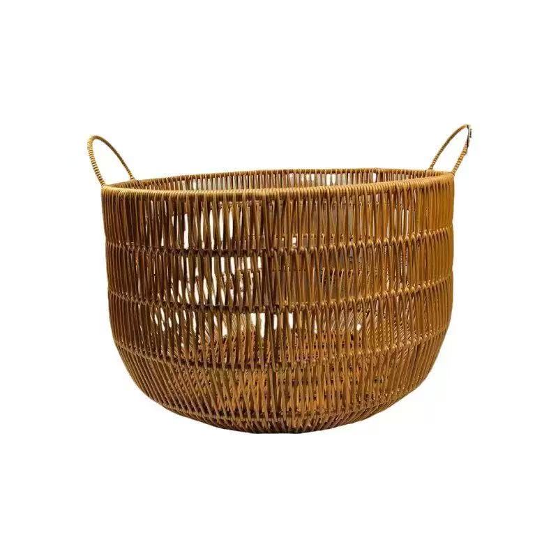 Rattan Plant Basket - Handgefertigter, gewebter Aufbewahrungskorb in Rattan-Optik |