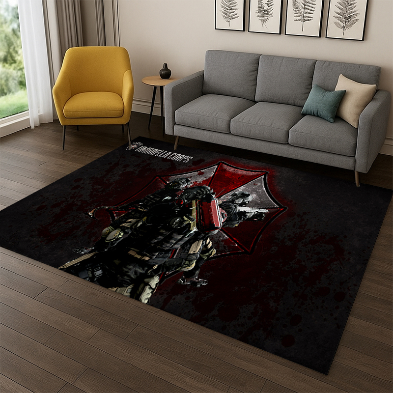 Home Decor Games Online Free - 3D R-Resident Evil Leon Spiel-Cartoon-Teppich für