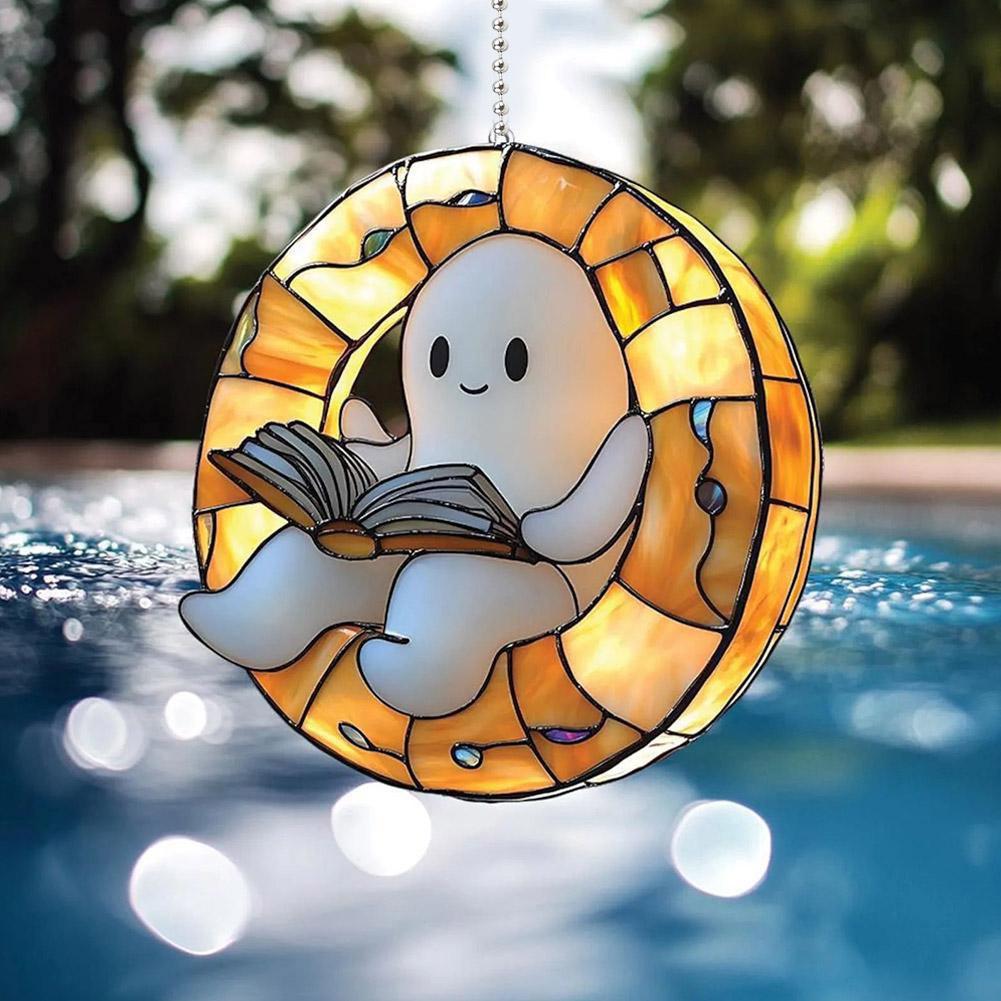 Home Decor Catalog - 2D Flache Acryl Halloween Geist Lesebuch