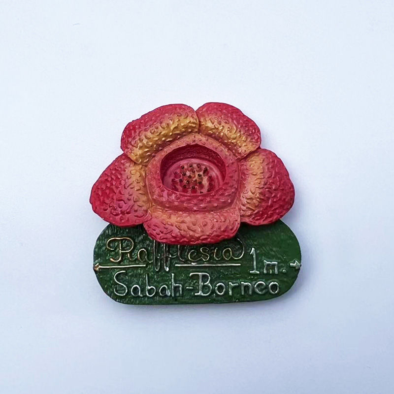 Home Decor Malaysia - Malaysia Sabah Borneo Rafflesia Blume 3D-Kühlschrankmagnet