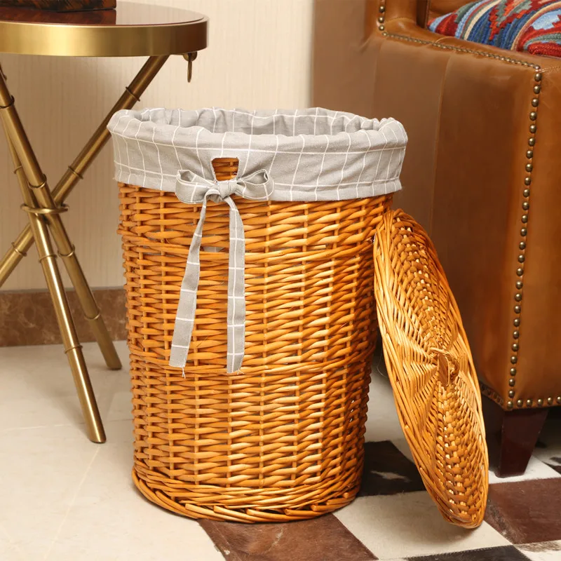 Rattan Plant Basket - Rattan behindern stilvollen Wäsche korb mit