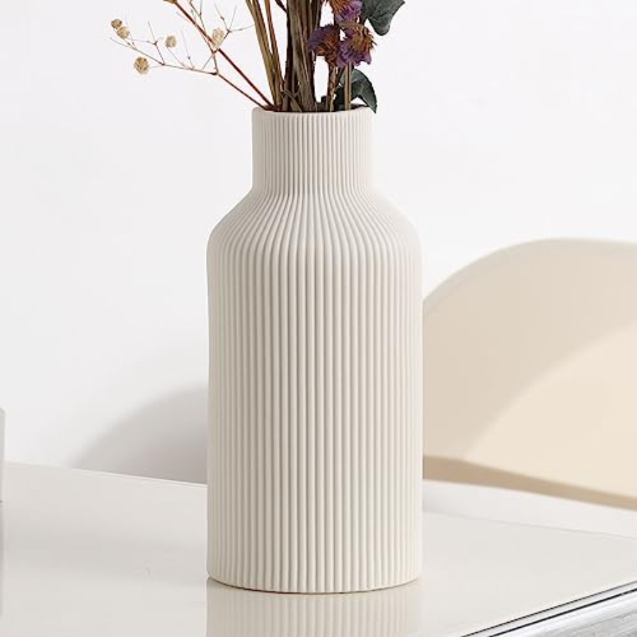Pampas Grass Decor - Keramik-Blumenvase, Minimalistische Moderne Heimdekoration, Kleine Pampasgras-Vasen