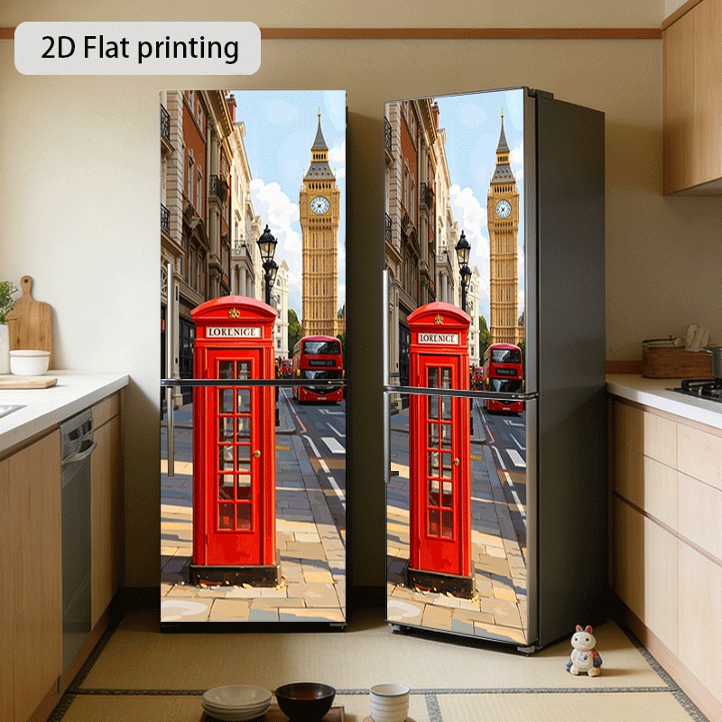 Home Decor London - [23,62×70,87 Zoll] London Street Scenery Theme