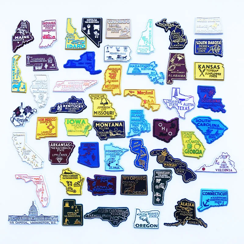 Home Decor Usa - Kühlschrankmagnet USA Puzzle-Karte New York PVC