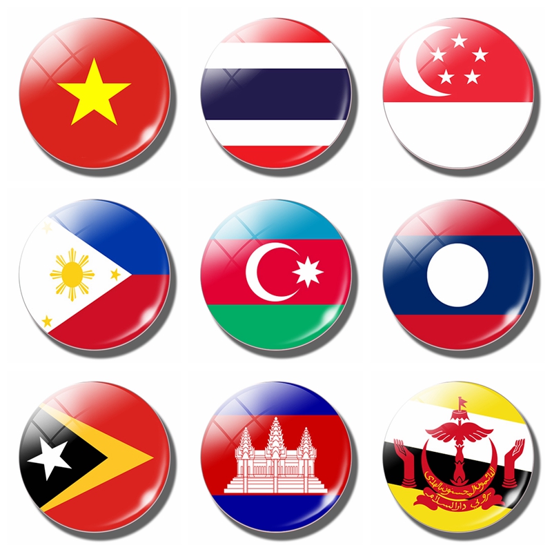 Home Decor Malaysia - Aserbaidschan Flagge Kühlschrank Aufkleber Myanmar Brunei