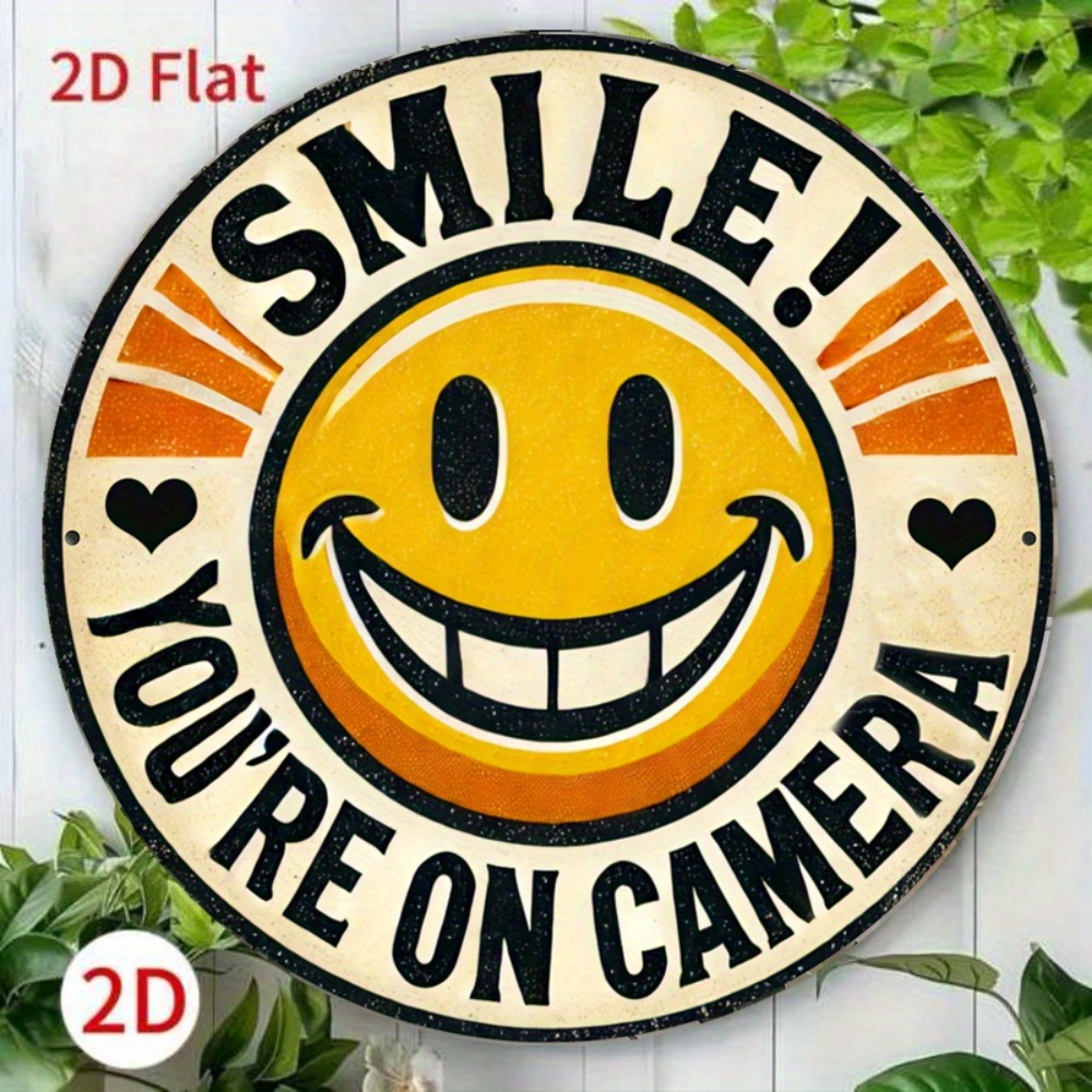 Home Decor Emoji - 2026 Holz 2D Flaches „Smile You're