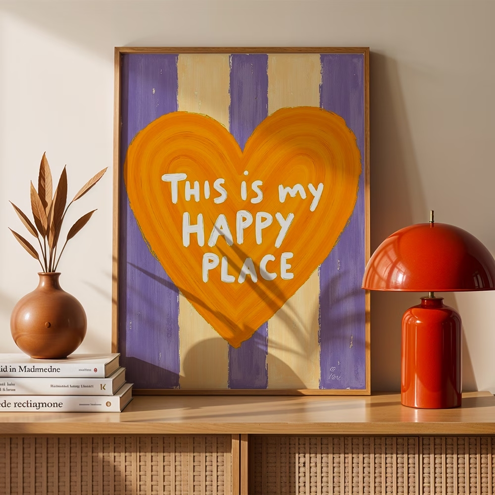 Home Decor Quotes - Moderner, Retro-Wandkunstdruck mit Sprüchen „This Is