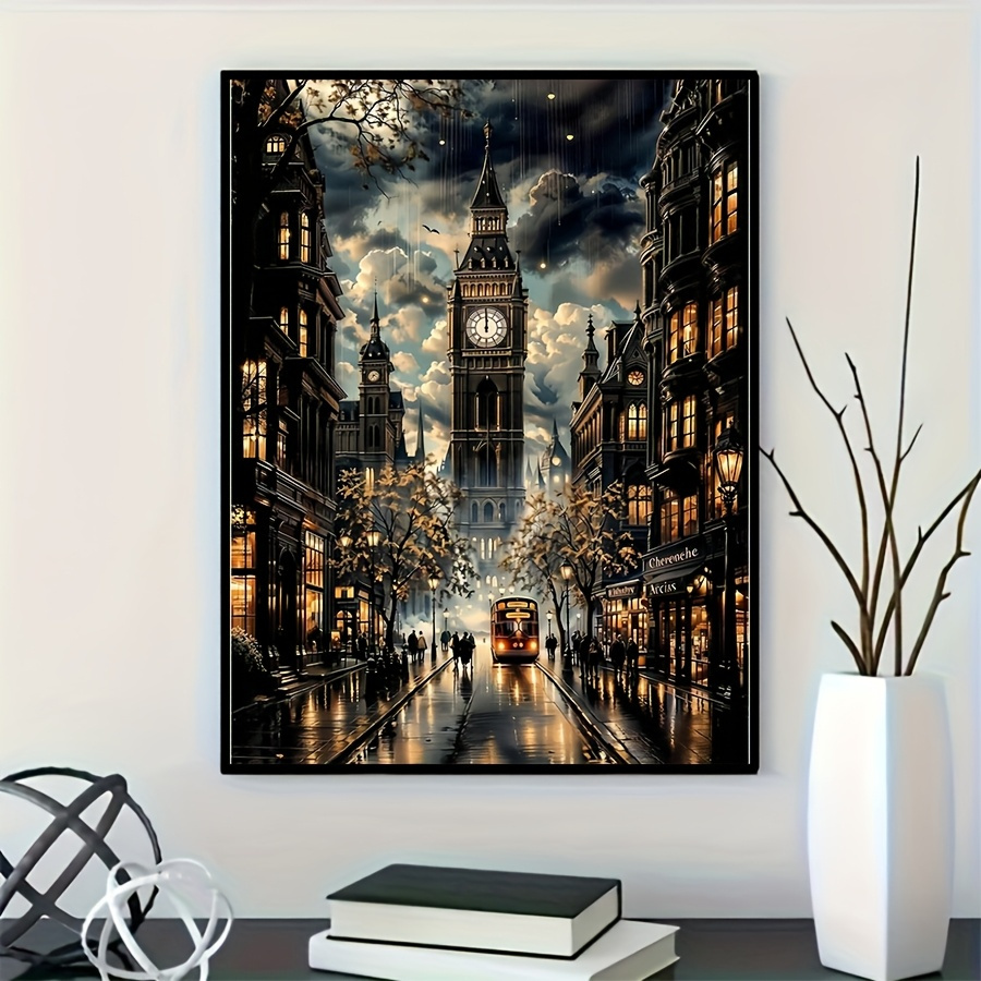Home Decor London - 500/1000/1200/2000-teiliges Puzzle London Night, Freizeit- und