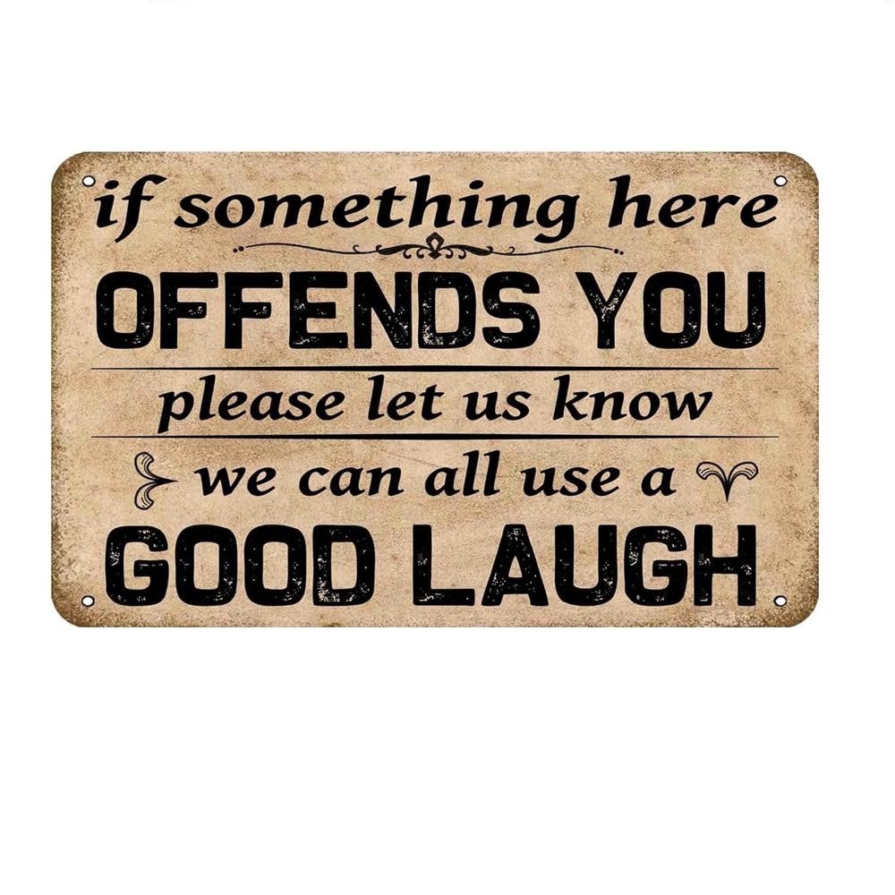 Home Decor Quotes - Individuelles 2D Flaches Humorvolles Zitat Blechschild