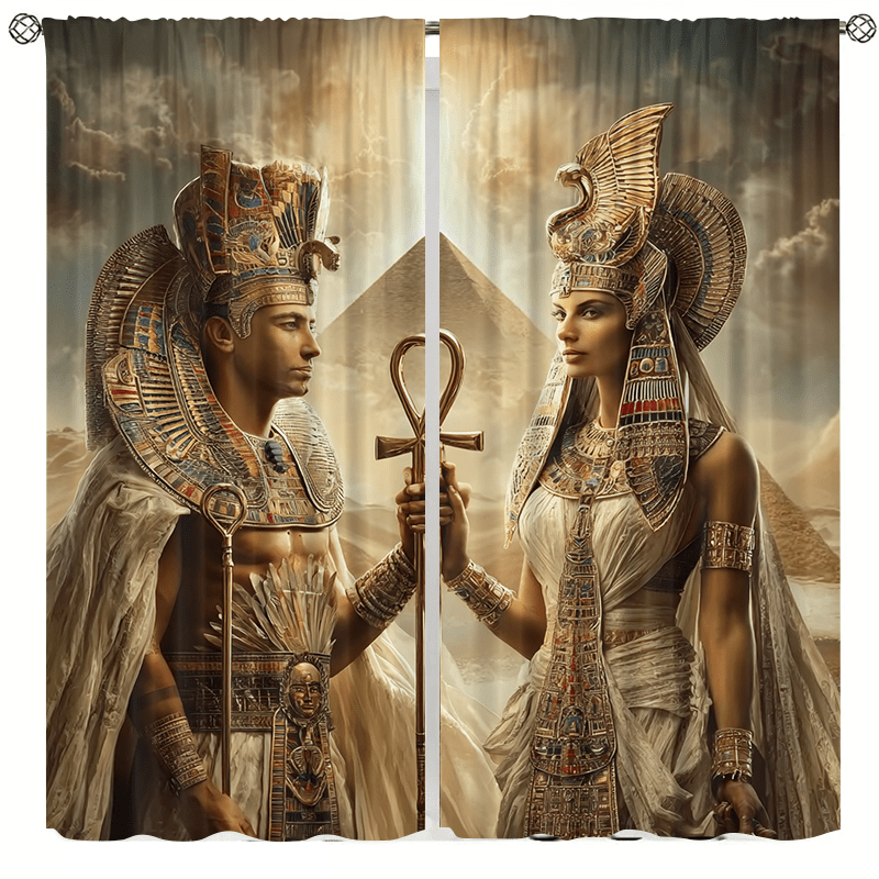 Home Decor Egypt - König und Königin von Ägypten Vorhänge