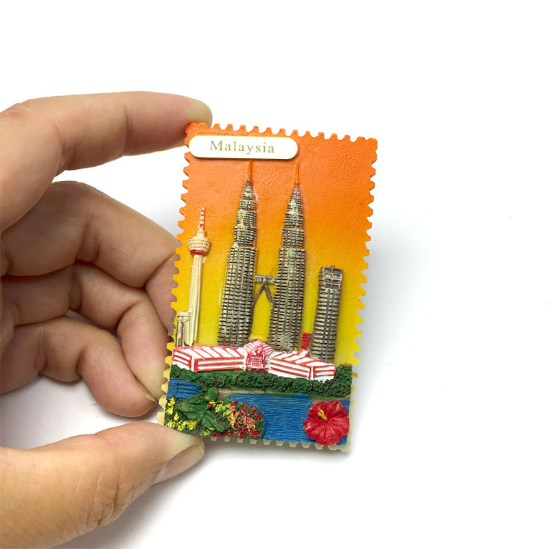 Home Decor Malaysia - 3D-Harz Malaysia KLCC Kühlschrankmagnete Niedlicher Kühlschrankmagnet