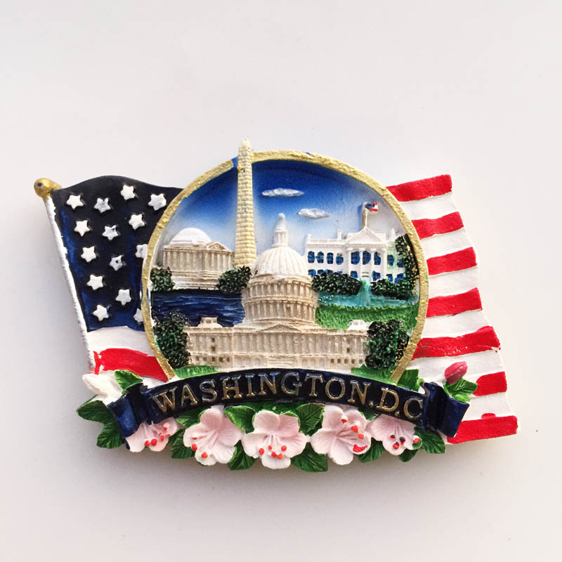 Home Decor Usa - Amerika reisen Kühlschrankaufkleber USA Washington Boston