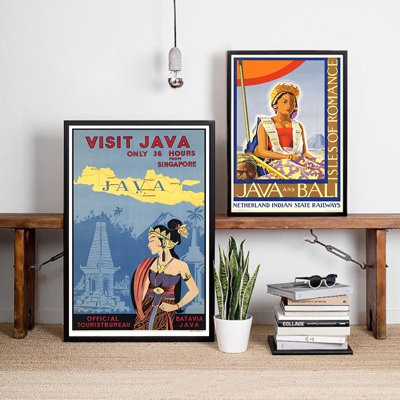 Bali Java Vintage Reise Poster – Home Decor Bali Bewertung und Preis