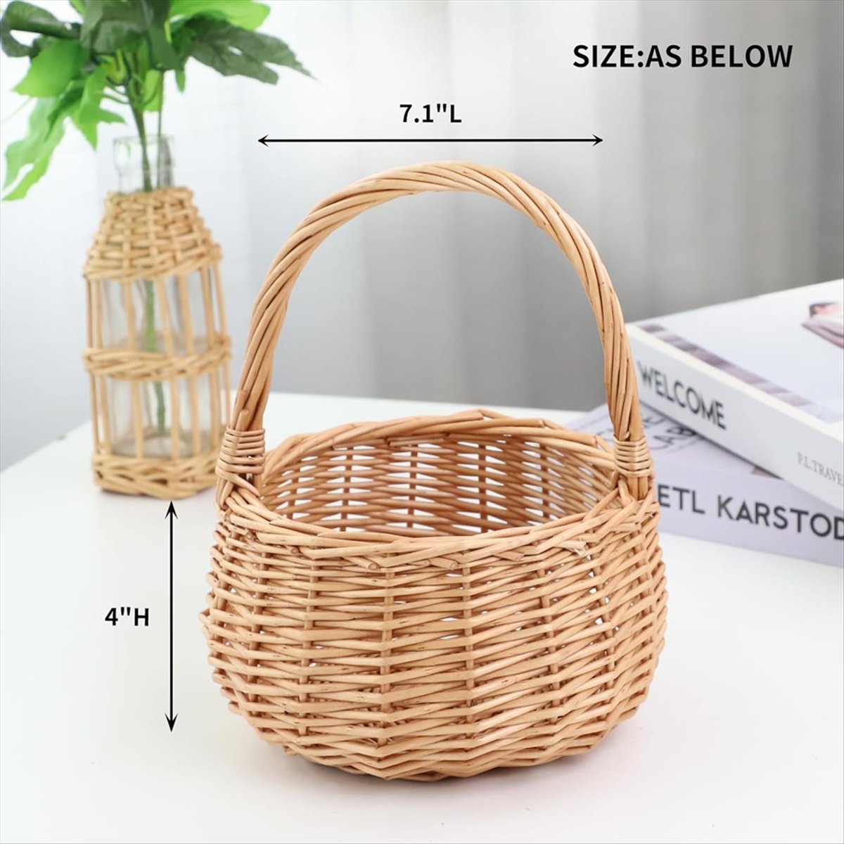 Weidenkorb mit Griff, Weidenko – Home Decor Garden Bewertung und Preis