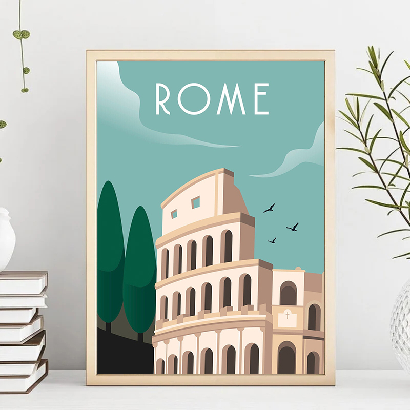 Reise illustrierte Leinwand Ma – Home Decor Bali Bewertung und Preis