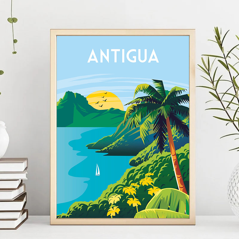 Reise illustrierte Leinwand Ma – Home Decor Bali Bewertung und Preis