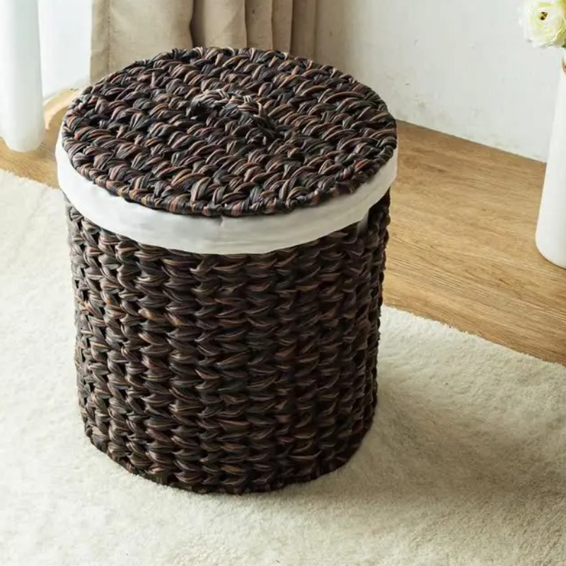 Gefütterter kaffeebrauner Aufb – Rattan Plant Basket Bewertung und Preis