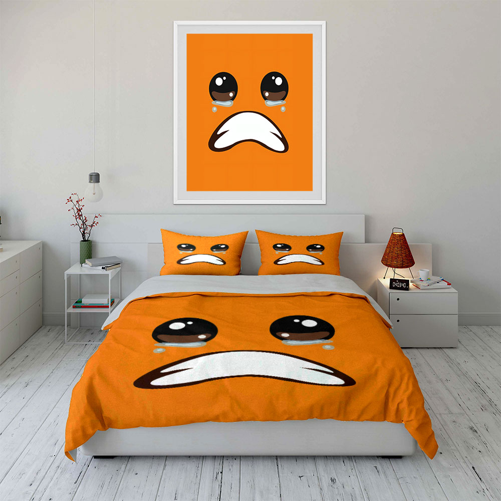 Niedliches weinendes orangefar – Home Decor Emoji Bewertung und Preis