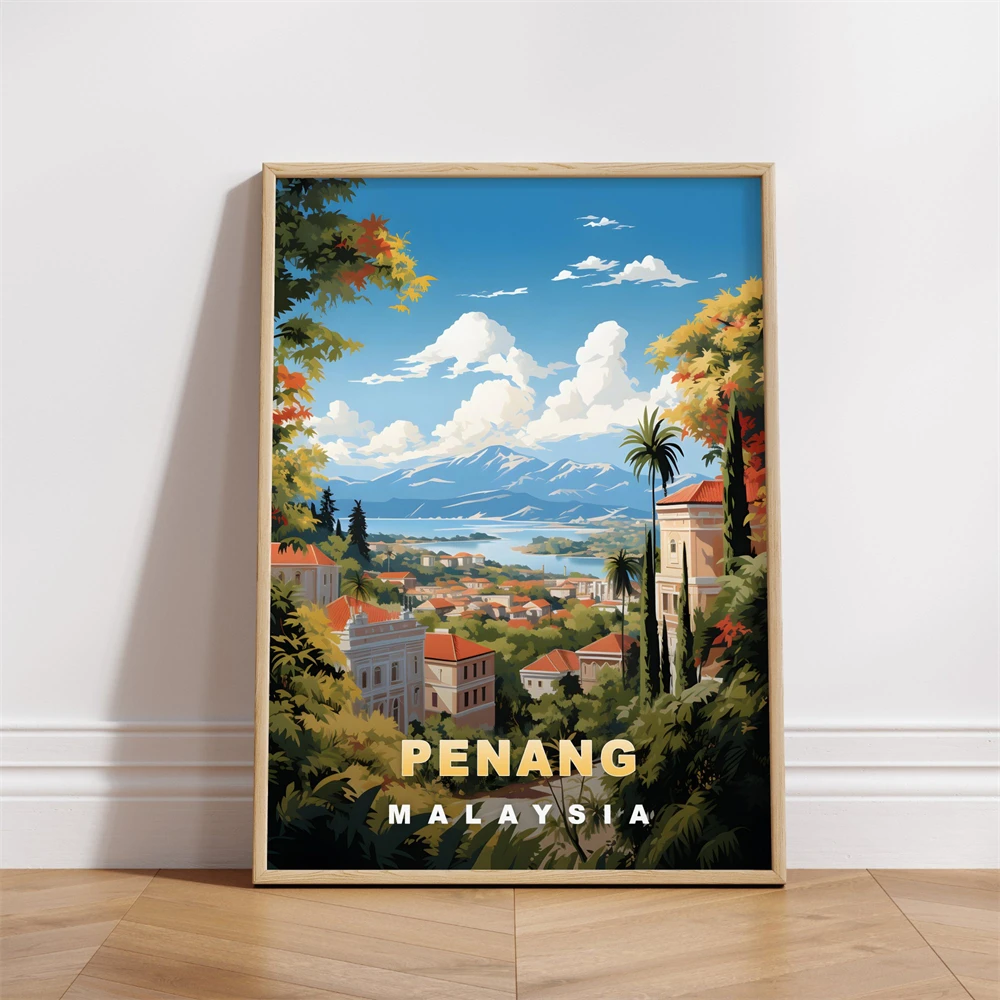 Penang Malaysia Reiseplakat Vi – Home Decor Malaysia Bewertung und Preis