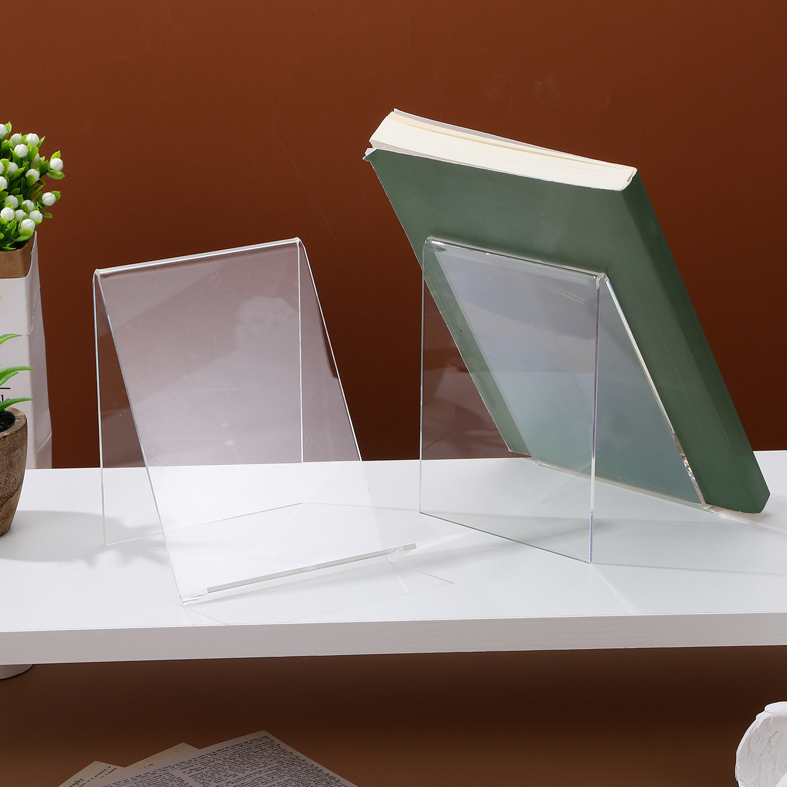 6 Stück Acryl-Buchständer mit  – Home Decor Brochure Bewertung und Preis