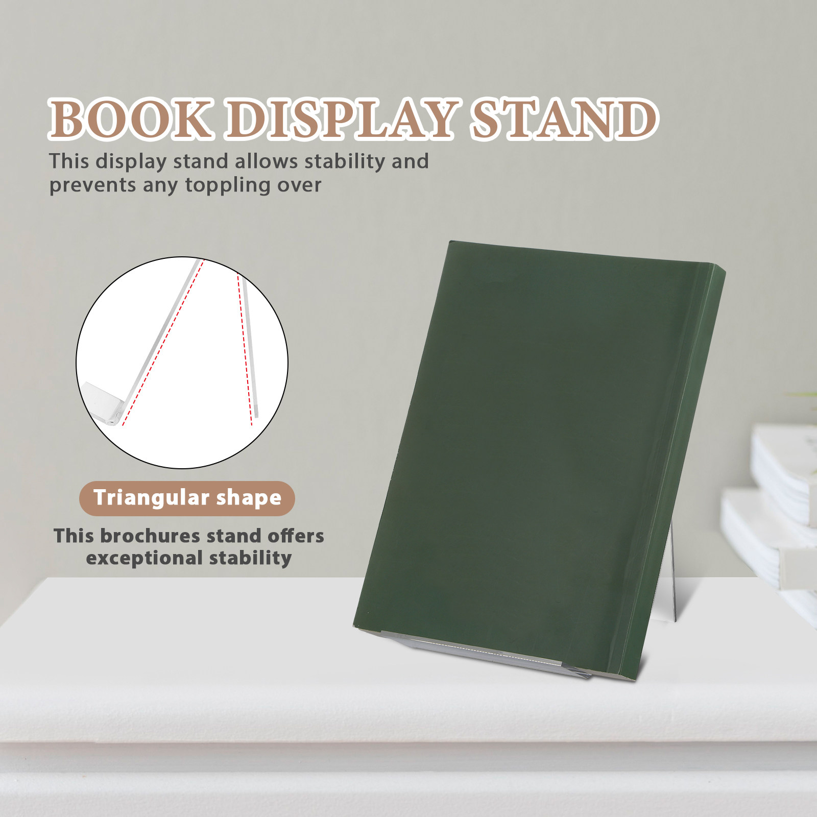 6 Stück Acryl-Buchständer mit  – Home Decor Brochure Bewertung und Preis