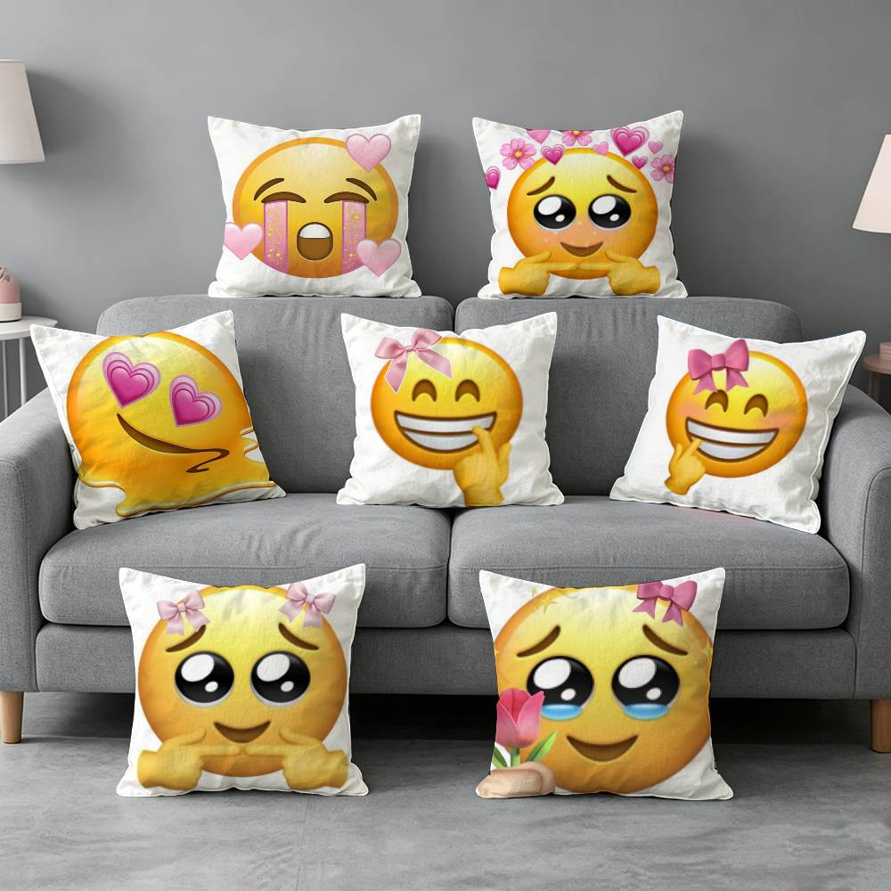 Spring-g Emojis-S Kissenbezug, – Home Decor Emoji Bewertung und Preis