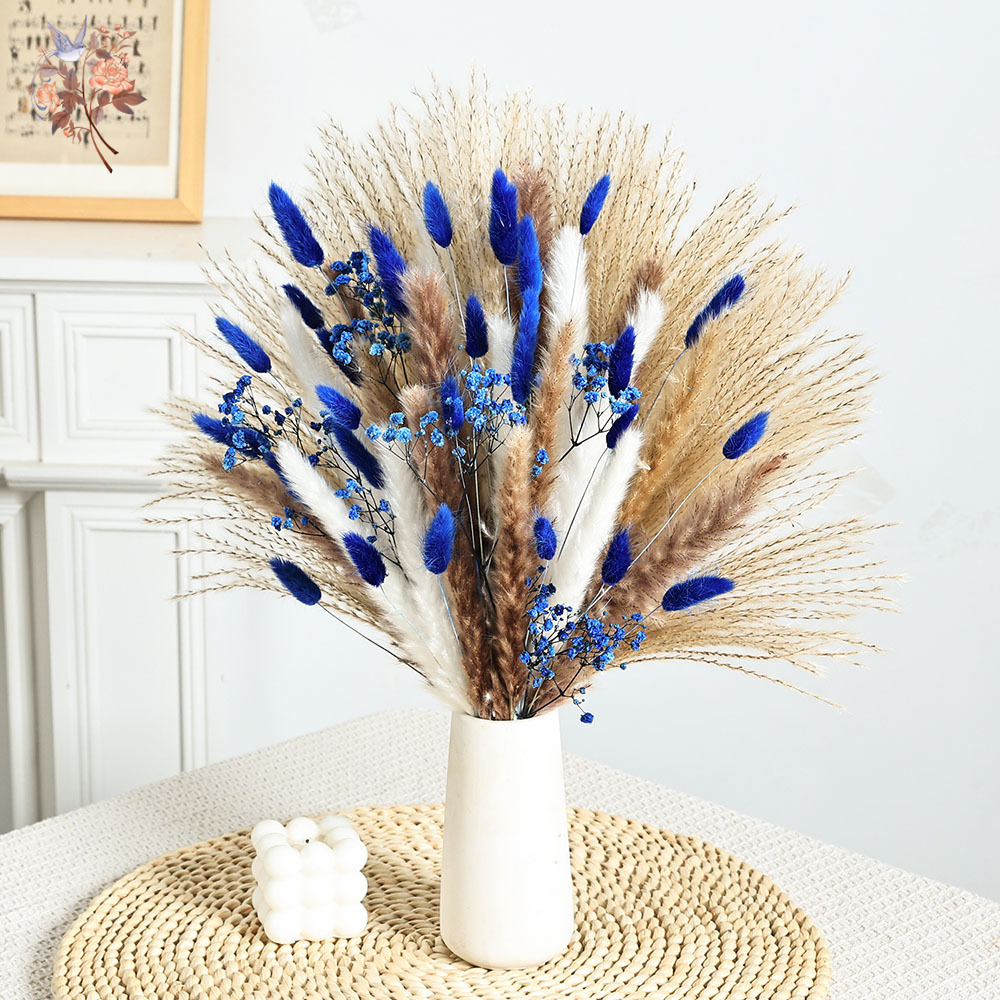 Blauer, flauschiger Kaninchens – Pampas Grass Decor Bewertung und Preis