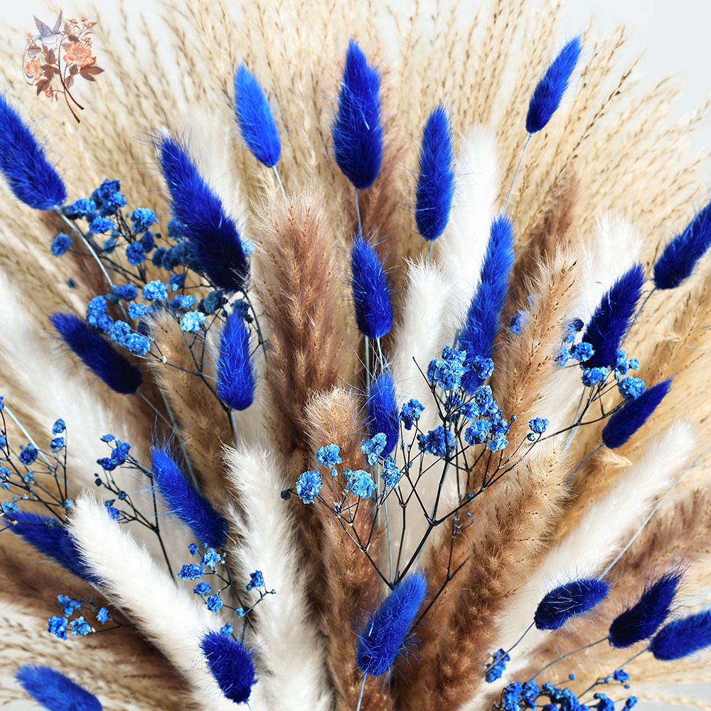 Blauer, flauschiger Kaninchens – Pampas Grass Decor Bewertung und Preis