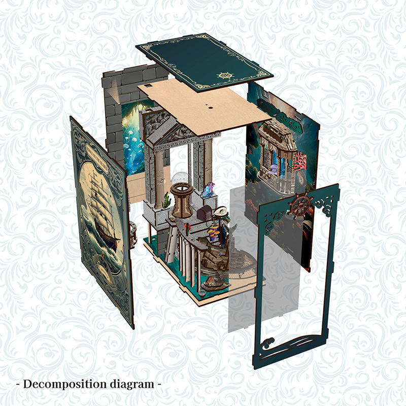 3D Holz DIY Buchstützen-Puzzle – Home Decor Catalog Bewertung und Preis