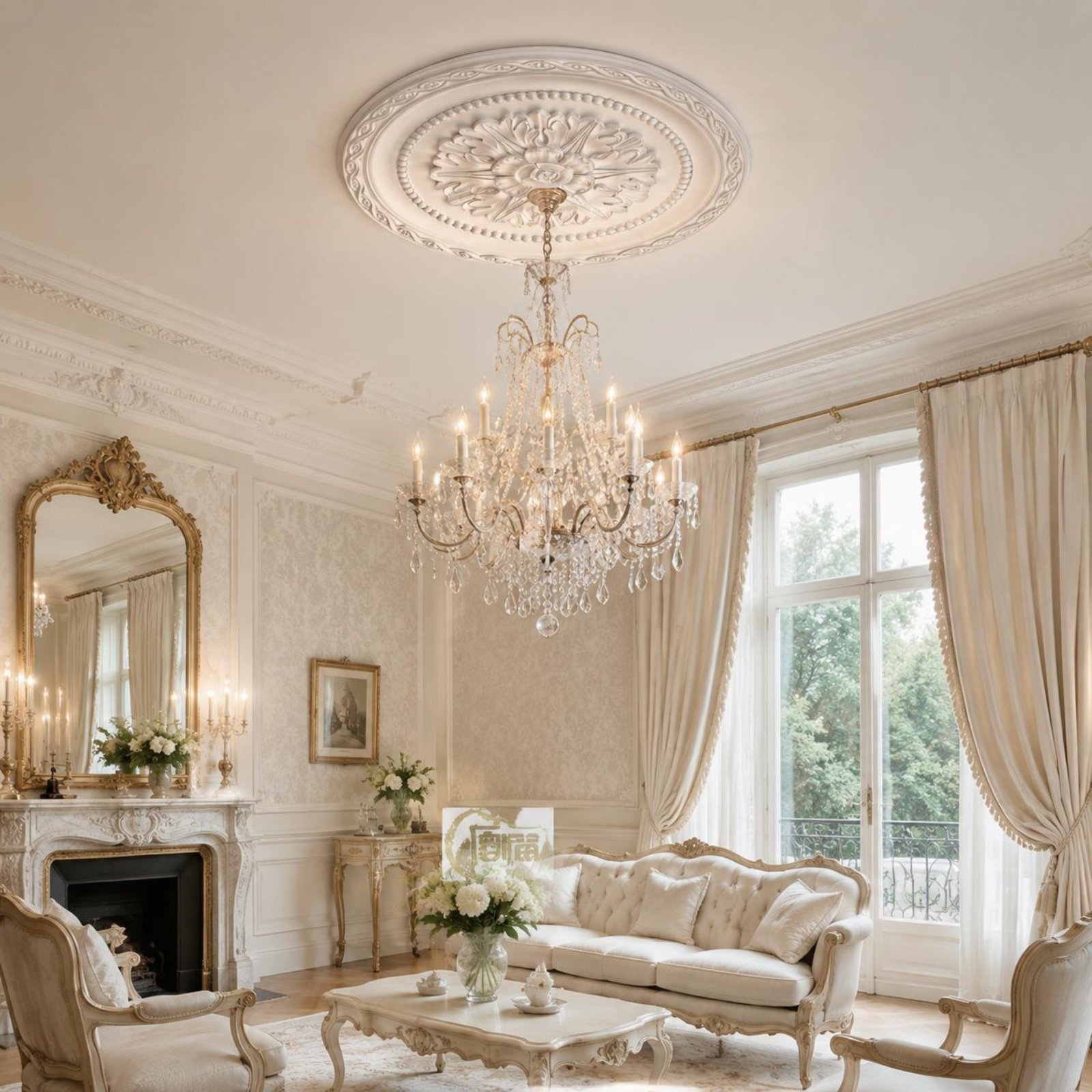 Deckenrosette im europäischen  – Home Decor Room Bewertung und Preis