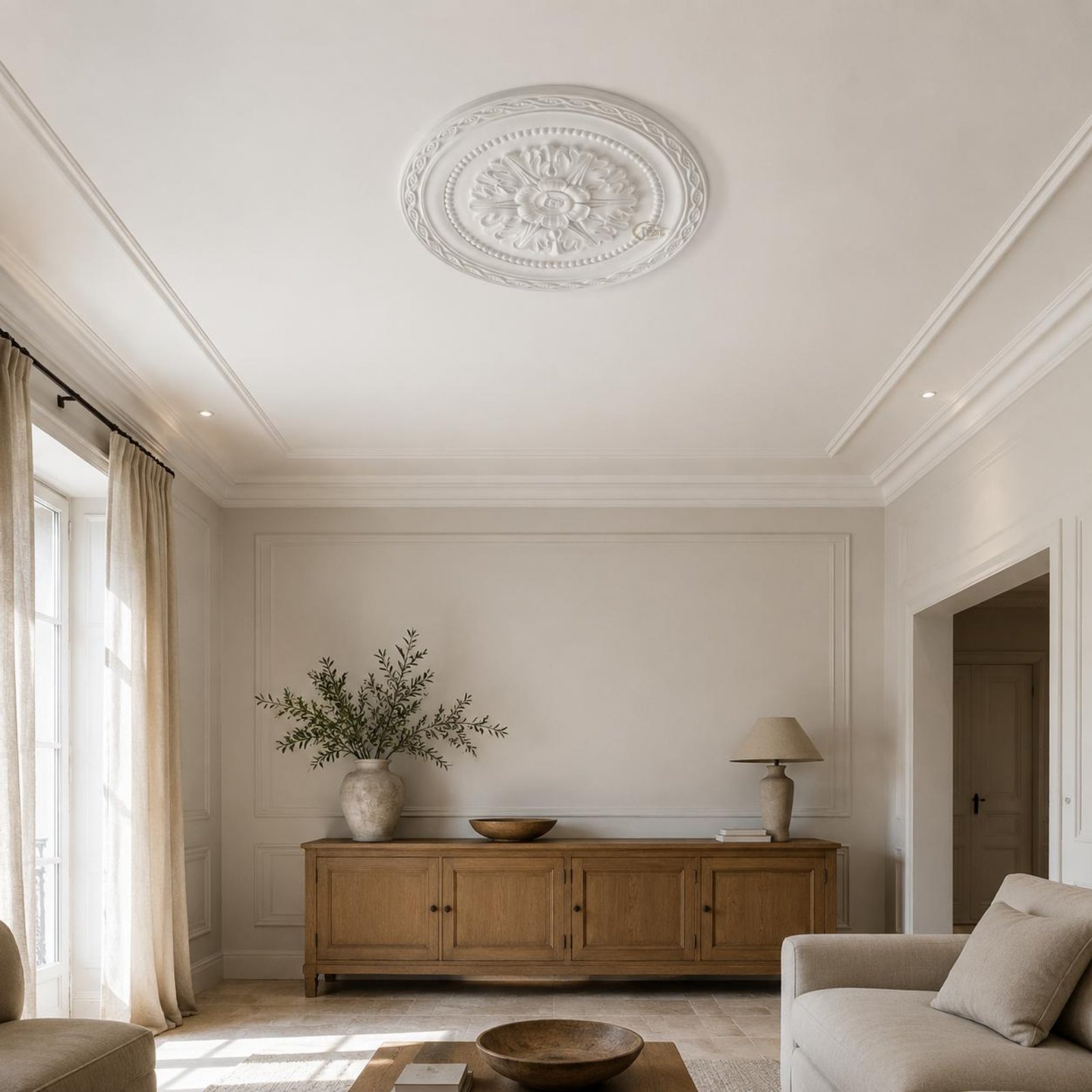 Deckenrosette im europäischen  – Home Decor Room Bewertung und Preis