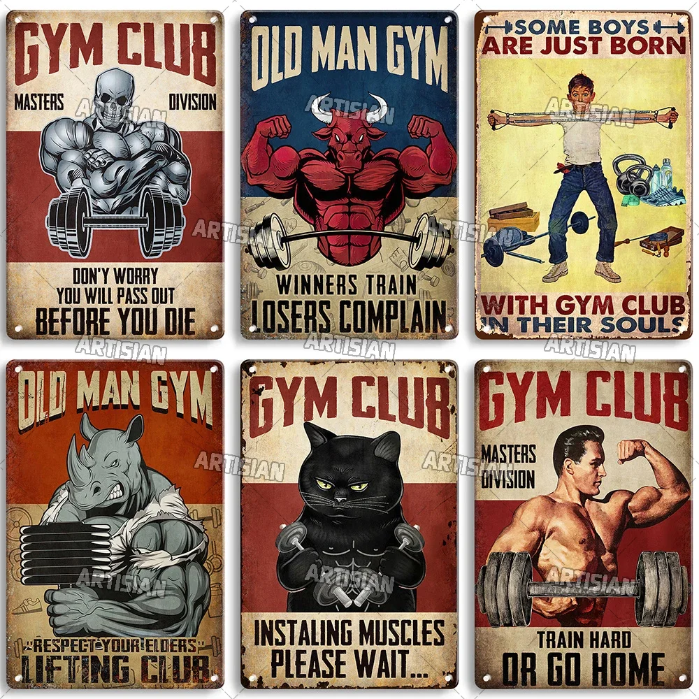 Old Man Gym Club Inspirierende – Home Decor Quotes Bewertung und Preis