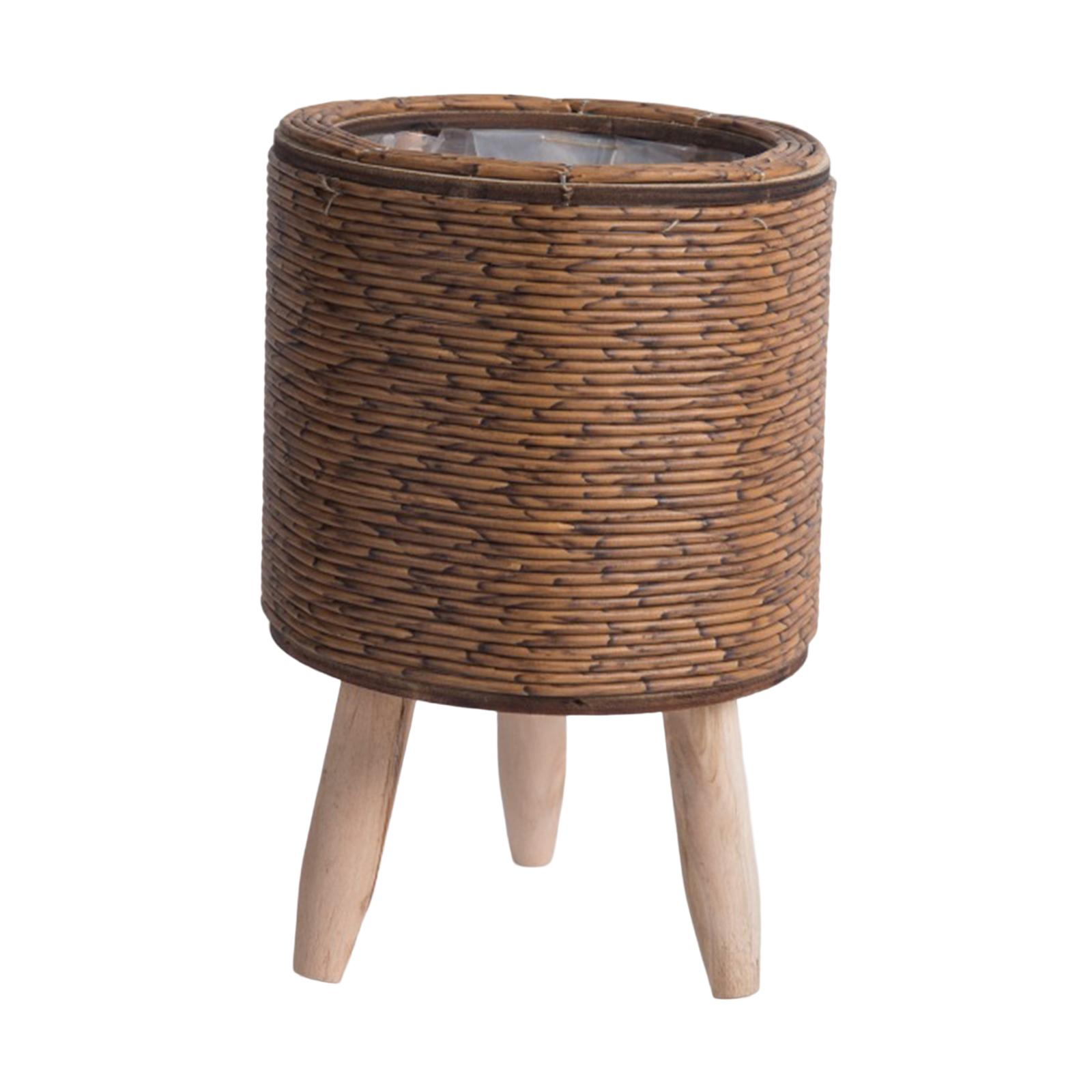 2x geflochtener Korb mit Beine – Rattan Plant Basket Bewertung und Preis