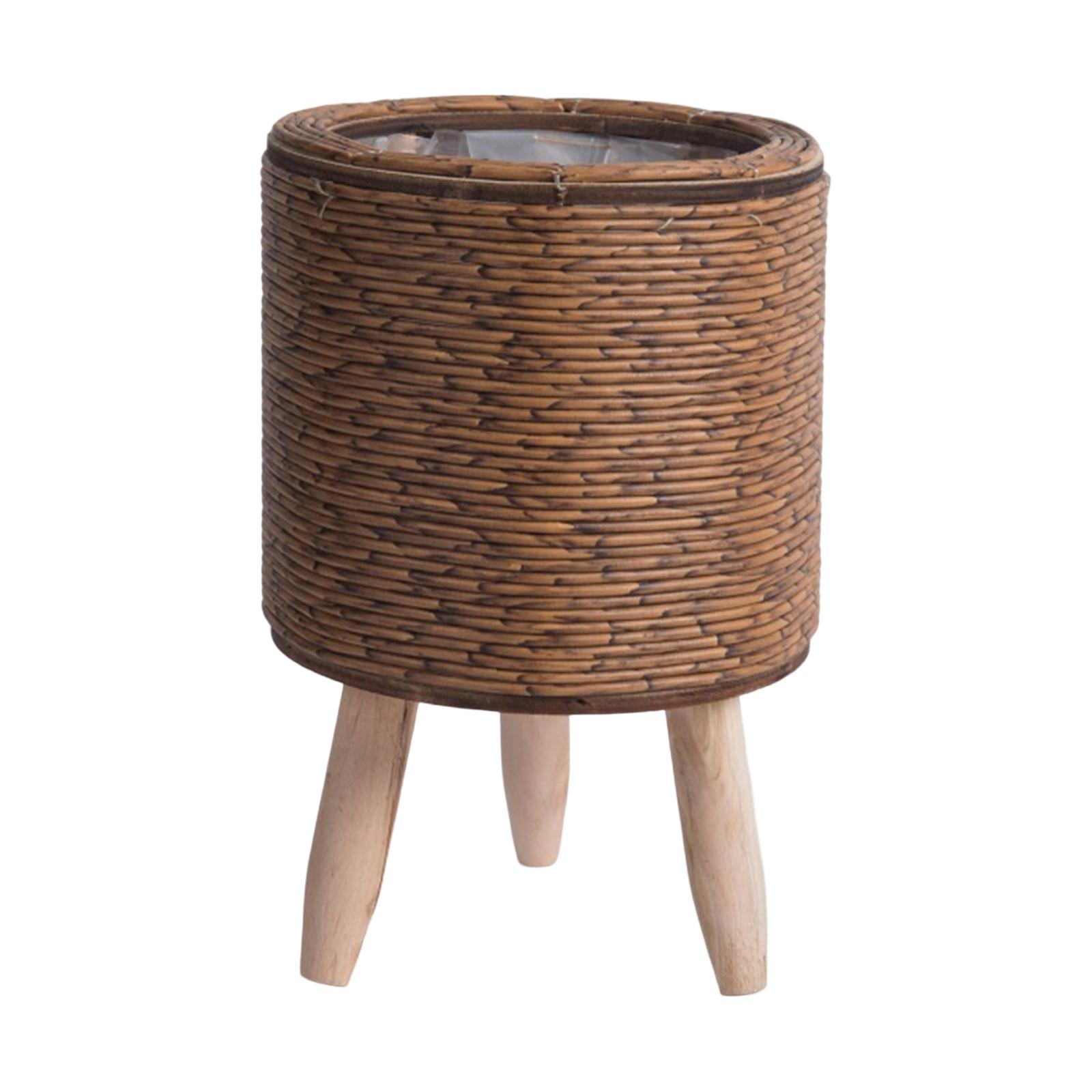 2x geflochtener Korb mit Beine – Rattan Plant Basket Bewertung und Preis