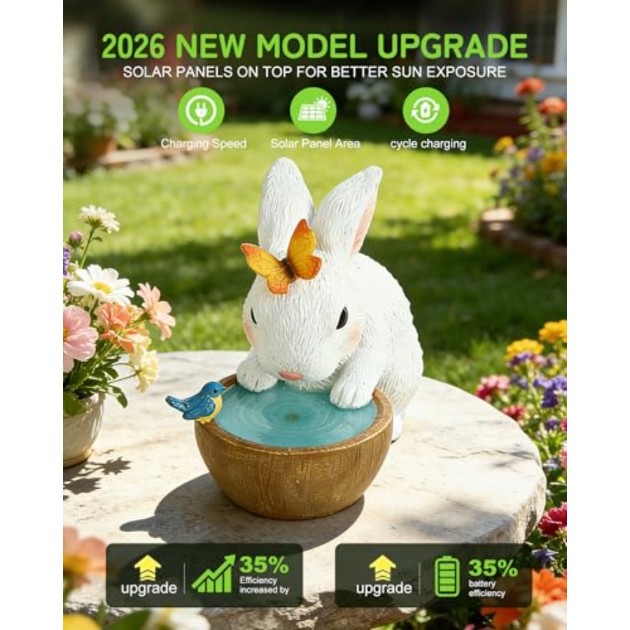 Solar-Häschen Gartenfigur - Ge – Home Decor Garden Bewertung und Preis