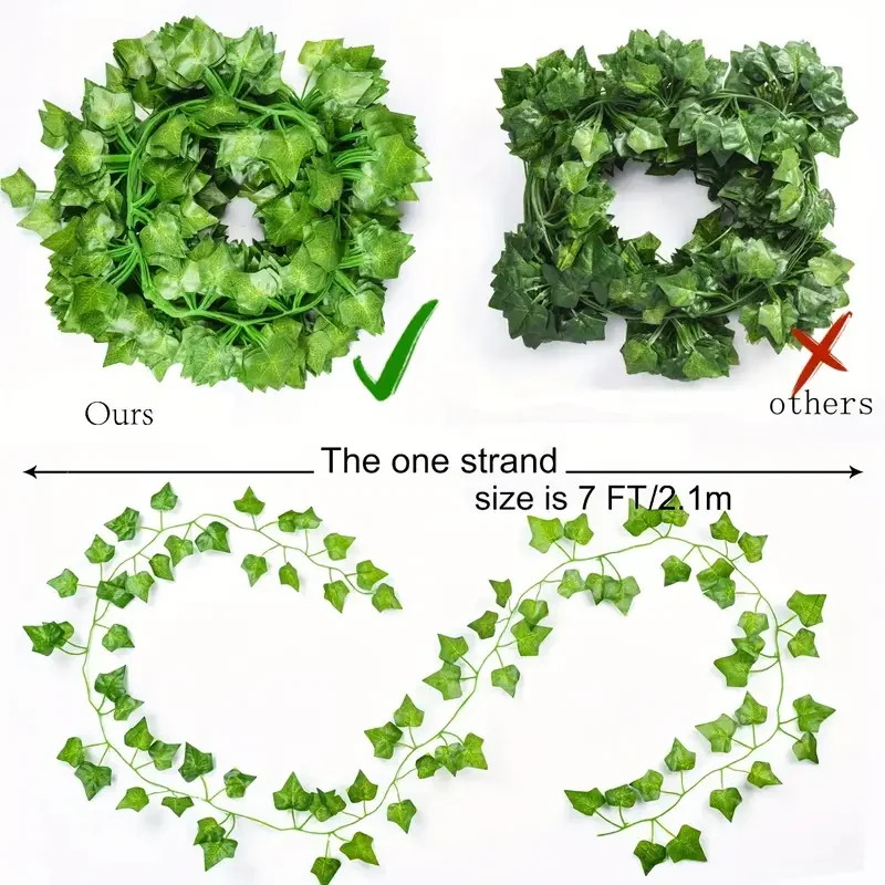 Künstliche grüne Efeu-Blätter- – Rattan Plant Basket Bewertung und Preis