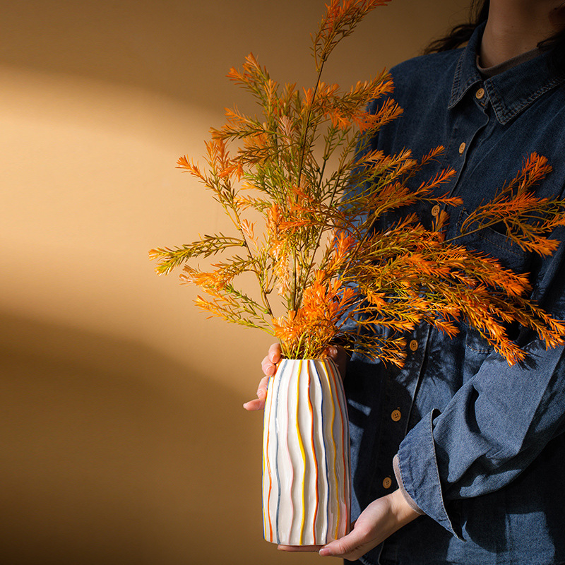 CAPIRON Bunte Streifen-Keramik – Pampas Grass Decor Bewertung und Preis