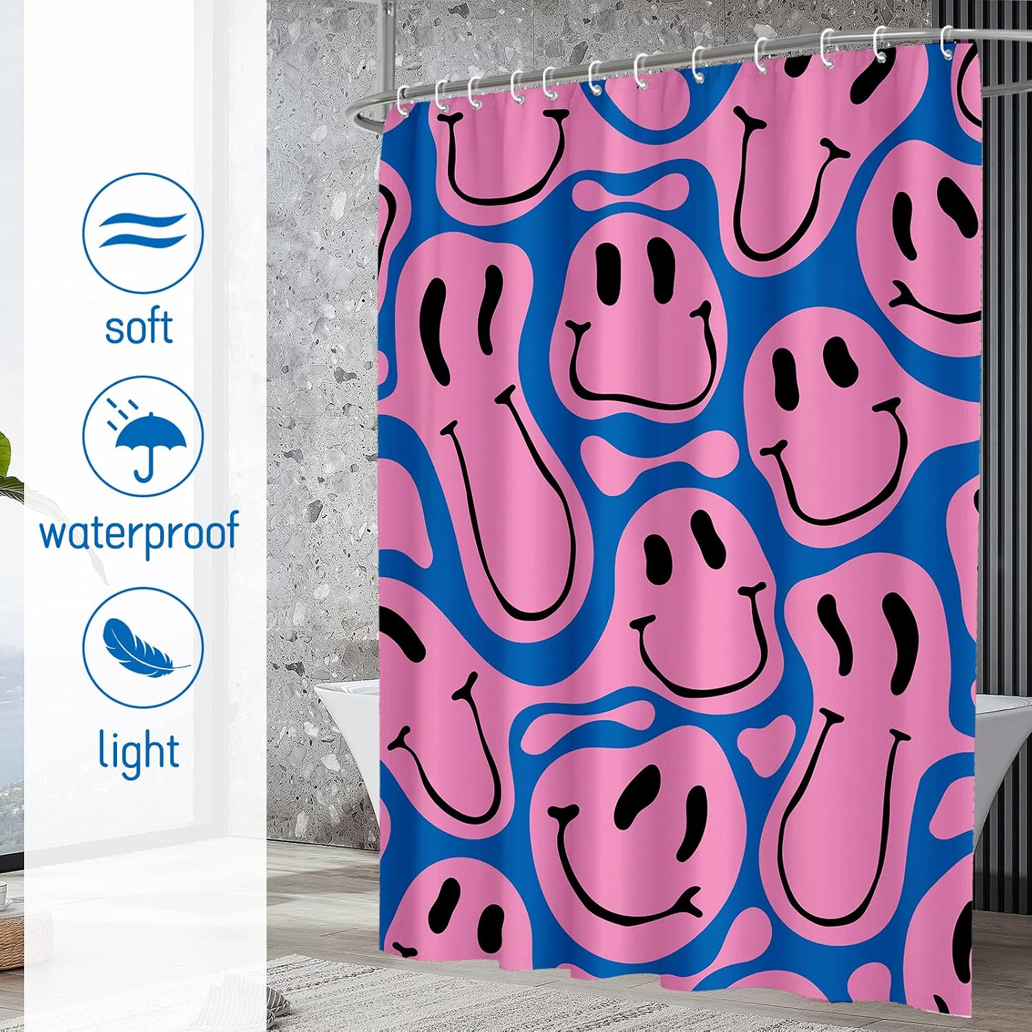 Niedlicher, lustiger Duschvorh – Home Decor Emoji Bewertung und Preis