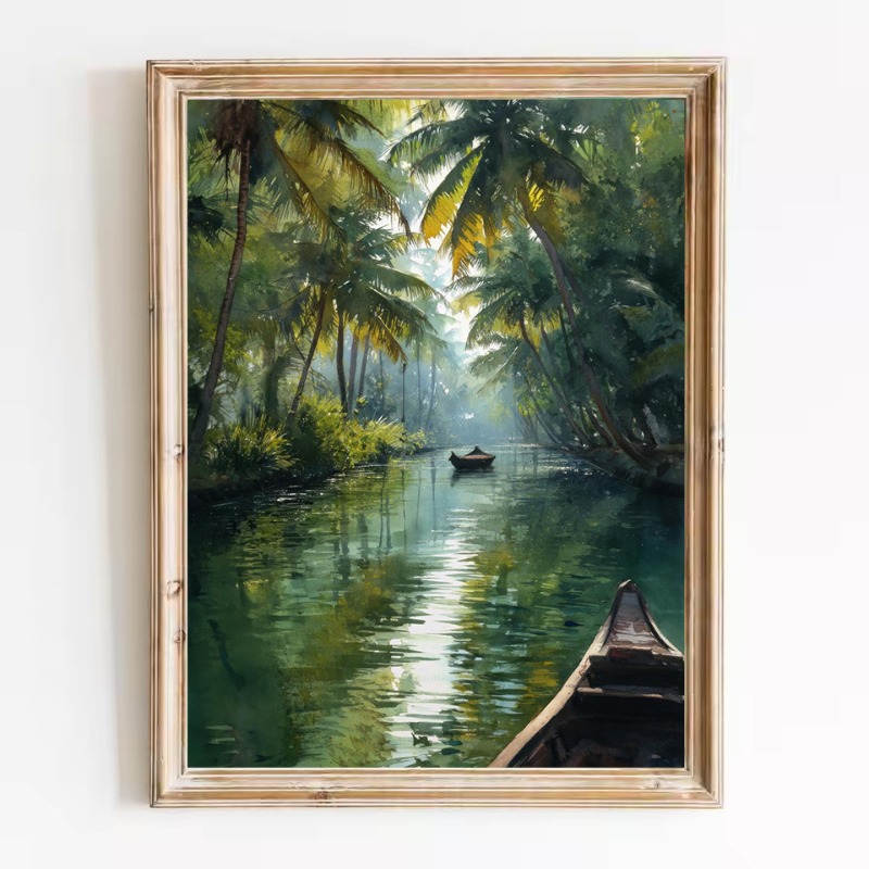Aquarell-Weltreise-Landschafte – Home Decor Bali Bewertung und Preis