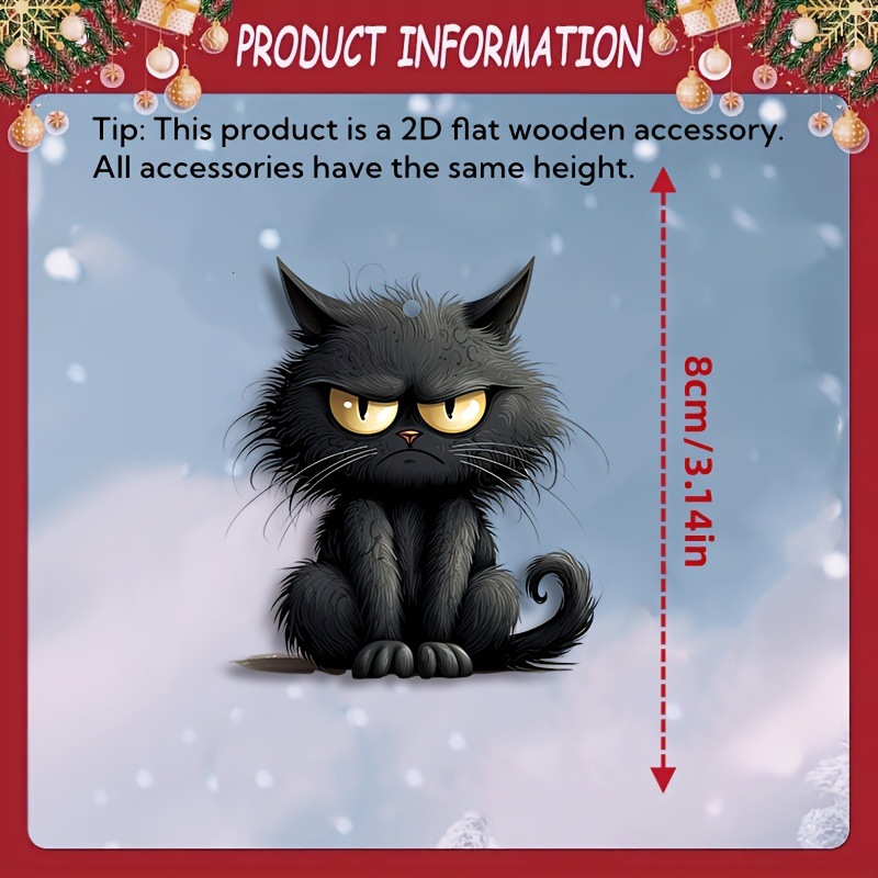 Handgefertigte schwarze Katze  – Home Decor Emoji Bewertung und Preis