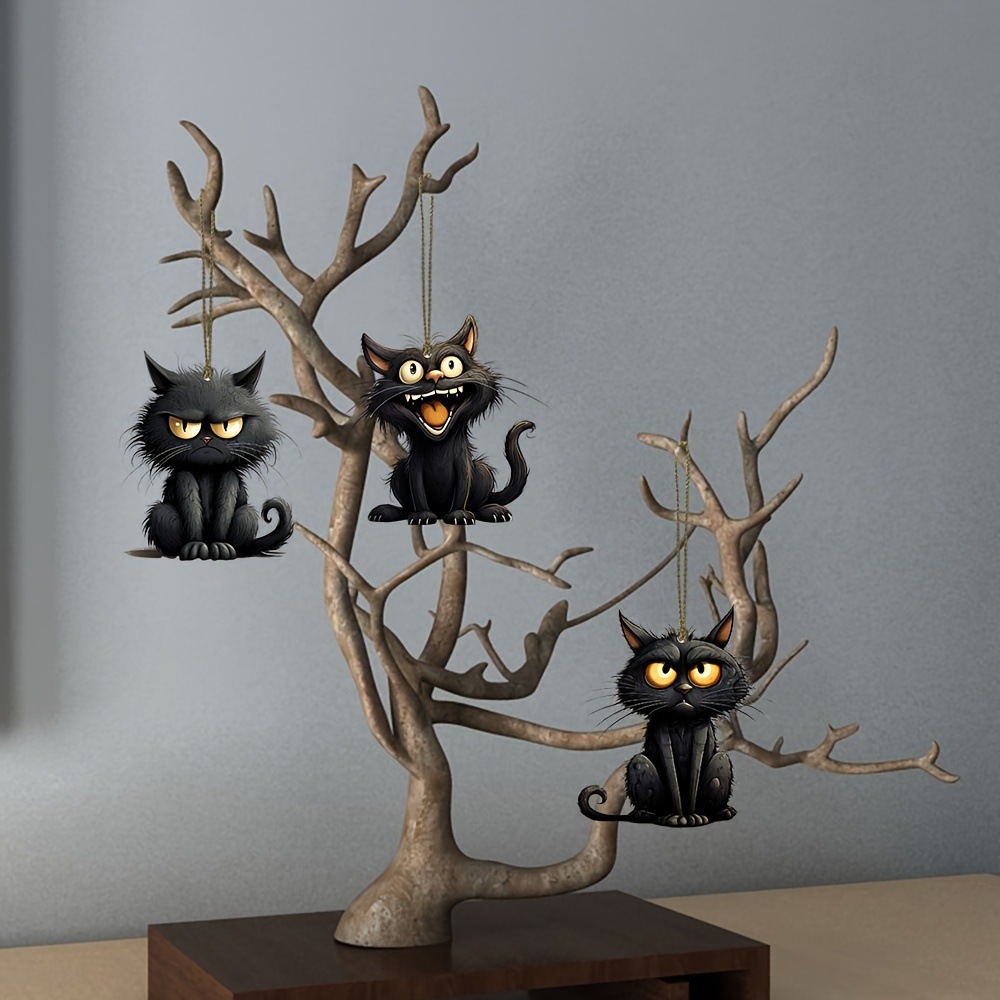 Handgefertigte schwarze Katze  – Home Decor Emoji Bewertung und Preis