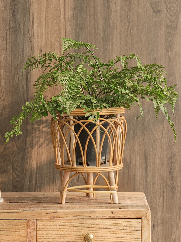 Nordischer Einfacher Gewebter  – Rattan Plant Basket Bewertung und Preis