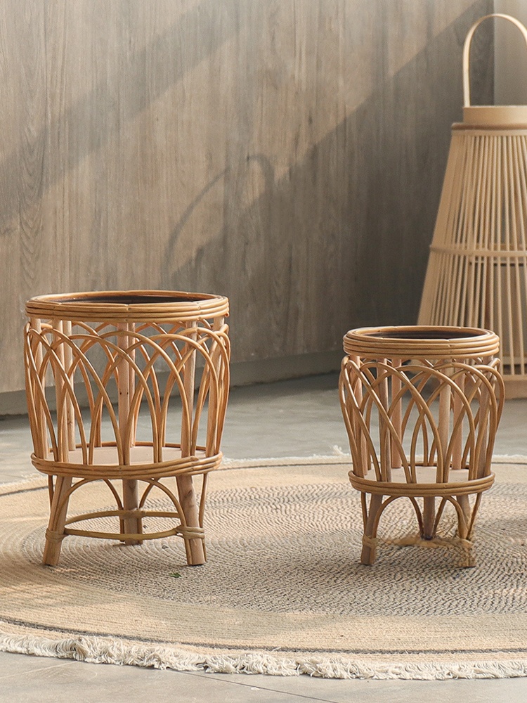 Nordischer Einfacher Gewebter  – Rattan Plant Basket Bewertung und Preis