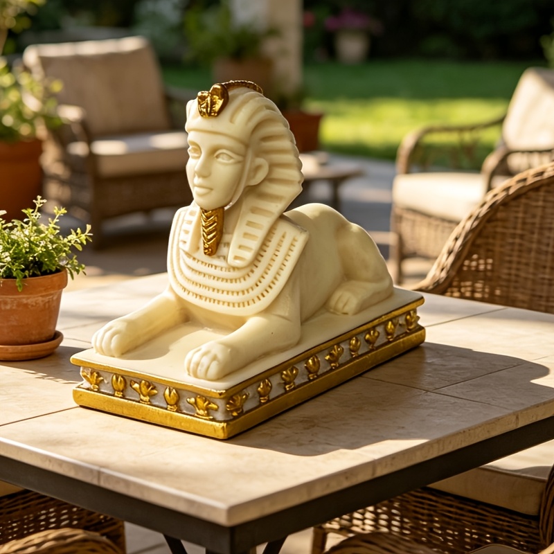 Elfenbeinweiße vergoldete ägyp – Home Decor Egypt Bewertung und Preis