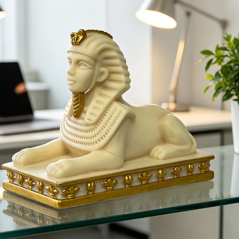 Elfenbeinweiße vergoldete ägyp – Home Decor Egypt Bewertung und Preis
