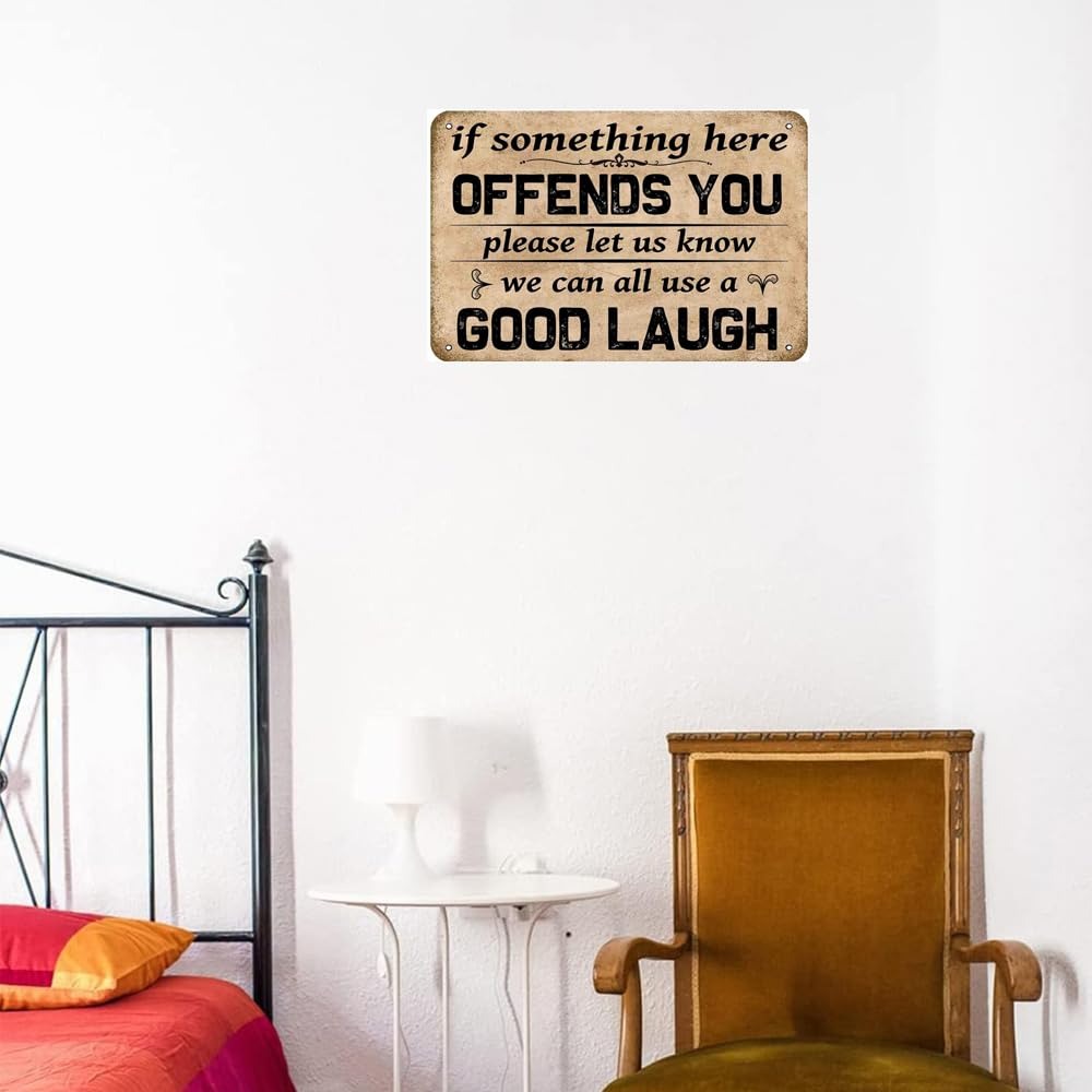 Individuelles 2D Flaches Humor – Home Decor Quotes Bewertung und Preis