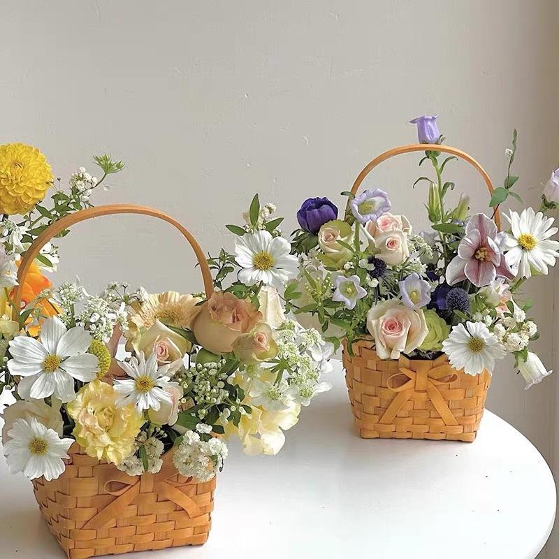 Neuer Weidenkorb für Brautblum – Rattan Plant Basket Bewertung und Preis